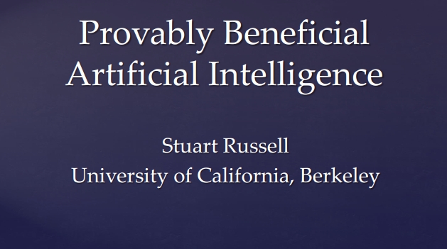 Provably Beneficial Artificial Intelligence